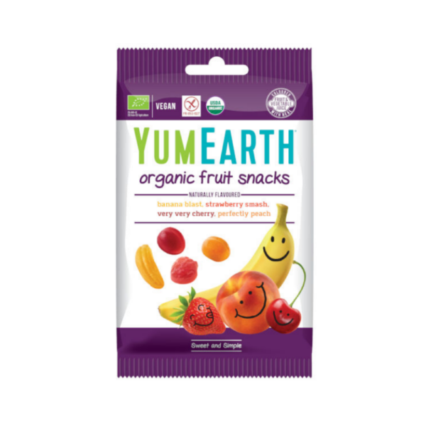 YUMEARTH mahedad kummikommid MIX erinevatest maitsetest, 50g