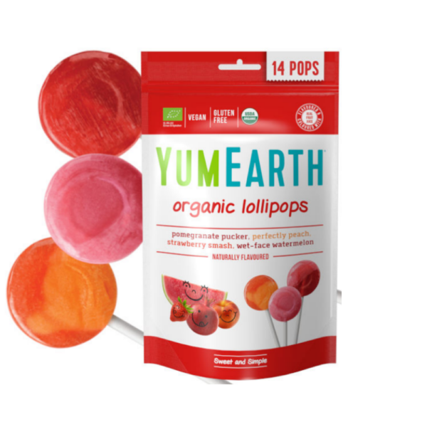 YUMEARTH mahedad puuviljamaitselised pulgakommid MIX, 14 tk