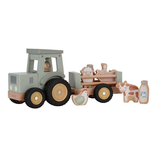 Little Dutch puidust traktor treileriga