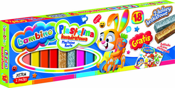 Plastiliin 18 värvi Bambino - Image 2