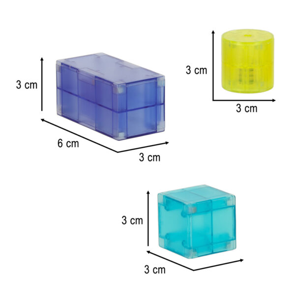 Helendavad 3D LED-magnetkuubikud DIGE, 64-osaline komplekt - Image 9