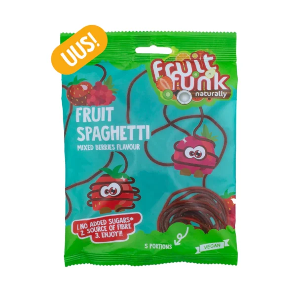 FRUIT SPAGHETTI Segamarjamaitselised puuviljanöörid